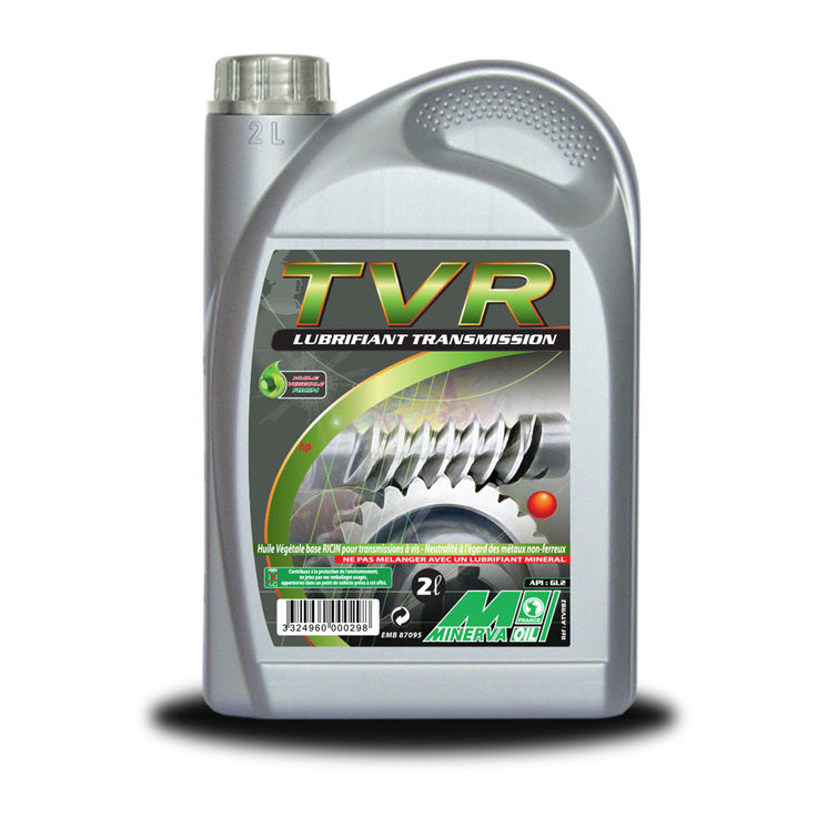 Lubrifiant végétal 100% Ricin pour transmissions TVR, en bidon de 2L