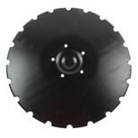 Disque crénelé 410x5 mm, 5 trous, pour déchaumeur Franquet, 3140713, pièce origine