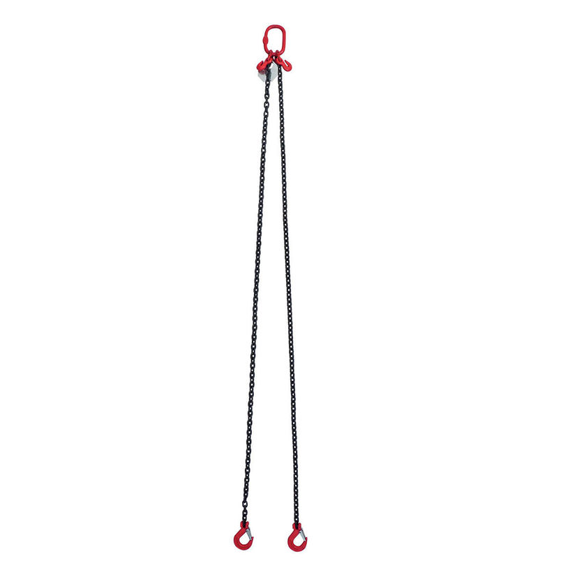 Elingue chaîne avec crochet à linguet et raccourcisseur, Ø10 mm, 2 mètres, 4,25x3,15T