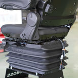 Siège de tracteur pneumatique 12V basse fréquence, tissu, assise 48 cm, avec accoudoirs et appuie-tête, AS2480, PROBOSS