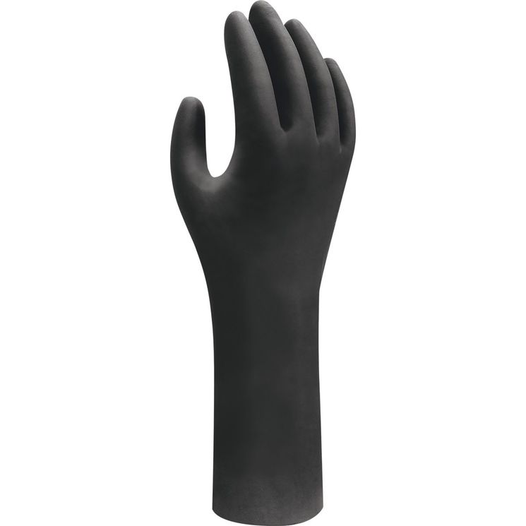 Boîte de 50 gants jetables XXL (11) - Nitrile - biodégradable, sans plastifiant, sans poudre, sans silicone, noir