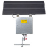 Électrificateur multifonctions P8000 230V / 12 V avec 2 modules solaire 200W et boîtier antivol MAXI, PATURA