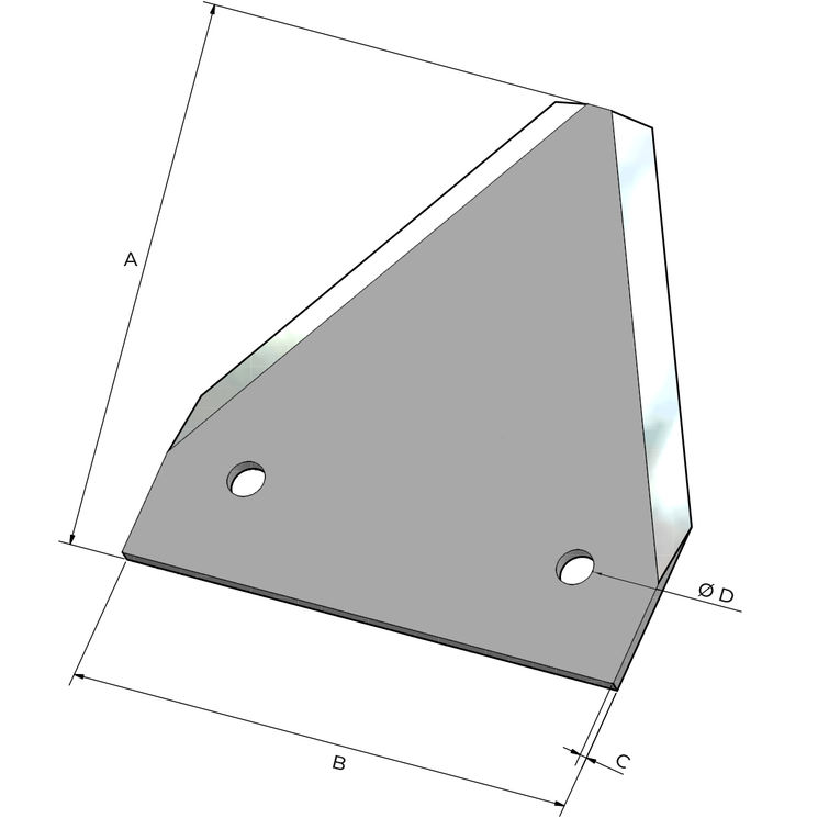 Section lisse pour moissonneuse-batteuse Claas, 80x76x2mm, 0005221880, pièce interchangeable