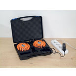 Kit signalisation, 2 balises LED magnétiques, avec valise rechargeable, UNIVERSEL