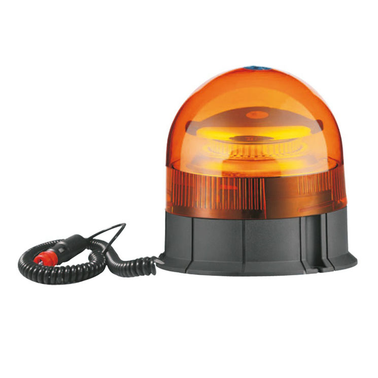 Gyrophare à LED fixation magnétique 12/24 Volt sur prise allume cigare, homologué R65 - R10