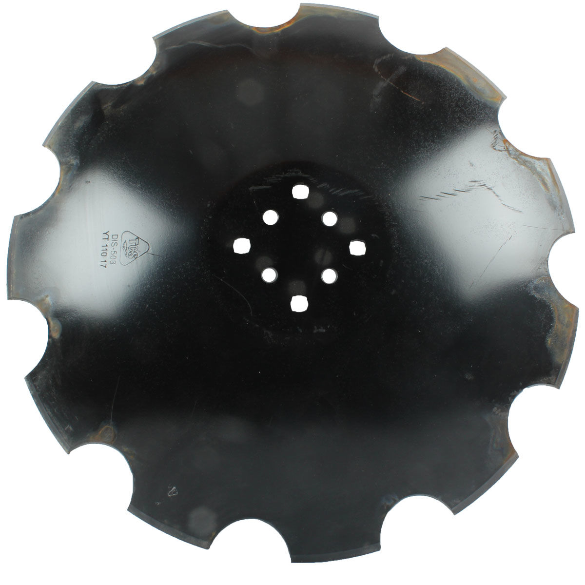 Disque crénelé 460x4 mm, 8 trous, TCS-DIS-508, pour déchaumeur Agrisem, pièce interchangeable