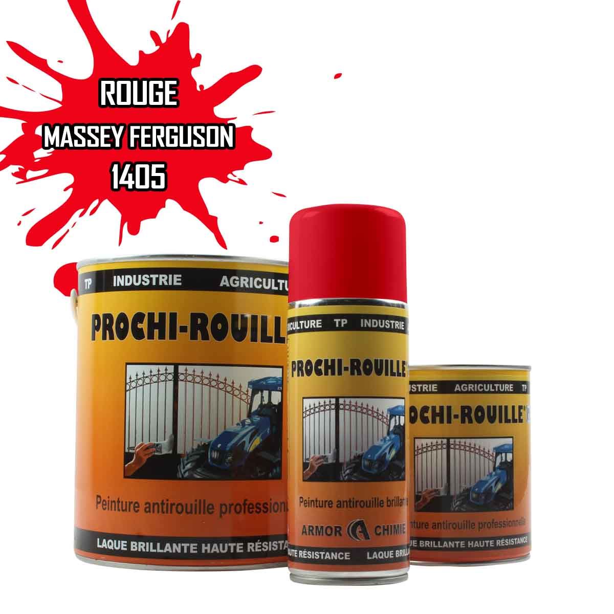Bombe de peinture rouge Massey Ferguson 400ml pour tracteur ancien