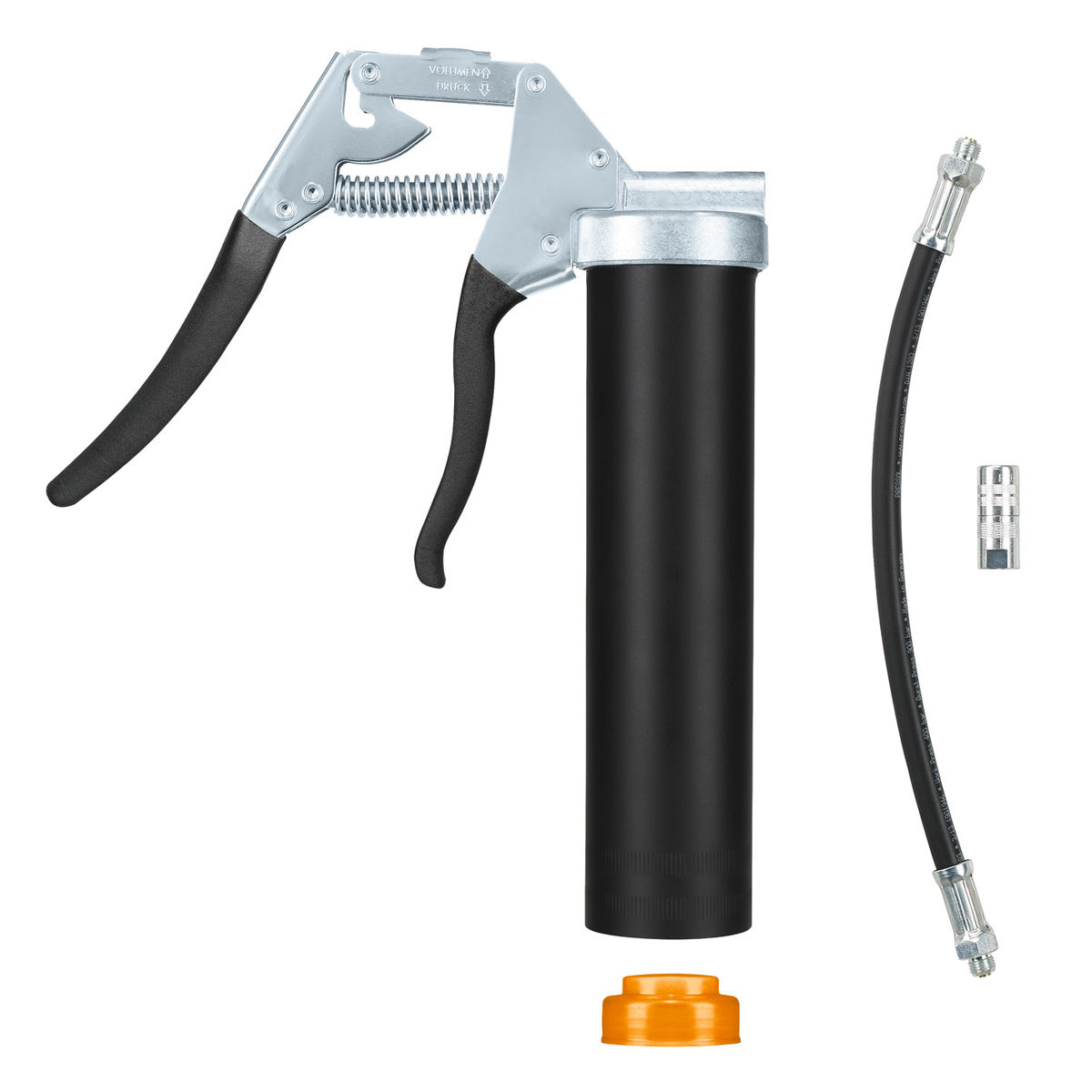 Pompe à graisse manuelle – PRESSOL: avec tube et embout hydraulique