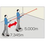 Télémètre laser 50 mètres, puissance laser 1mW, usage intérieur, 0,05 à 50m ± 2mm, TAJIMA