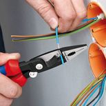 Pince multifonctions pour installation électrique, section 15 à 50 mm², longueur 200 mm, KNIPEX, 13 82 200