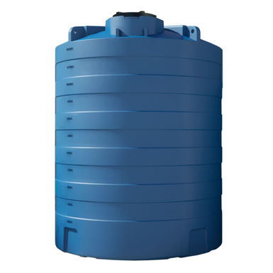 Réservoir récupération d'eau de pluie 300 litres - Réservoir aérien bleu en  polyéthylène - Vertical