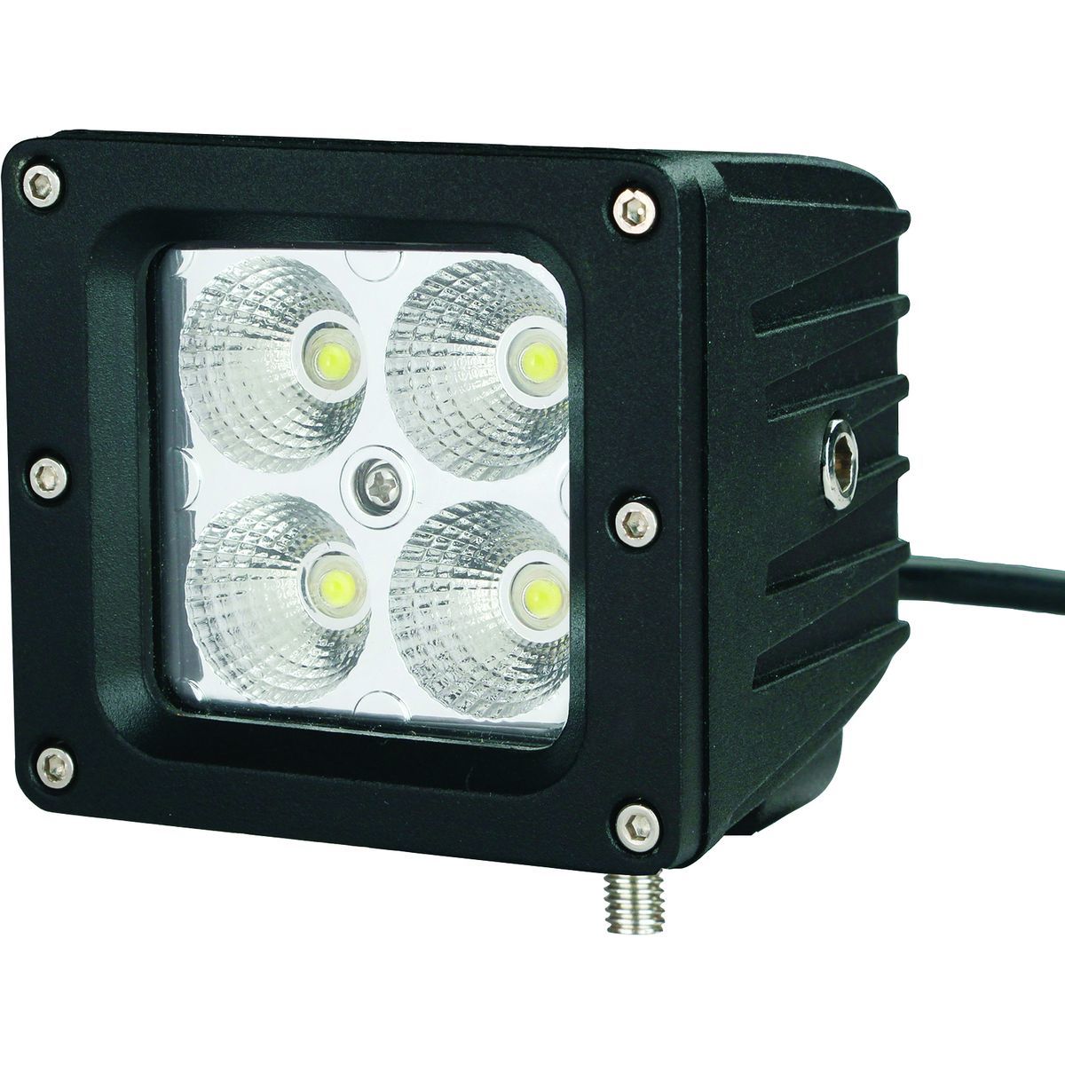 Mini-phare de travail carré 4 LED, 20W, lumens 1400