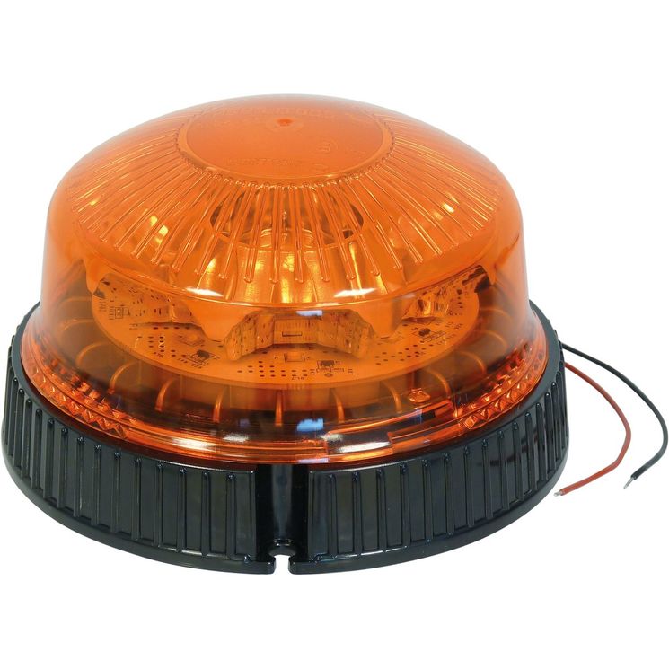 Gyrophare 8 LED rotatif à plat, de 10 à 30V, homologué R65-R10