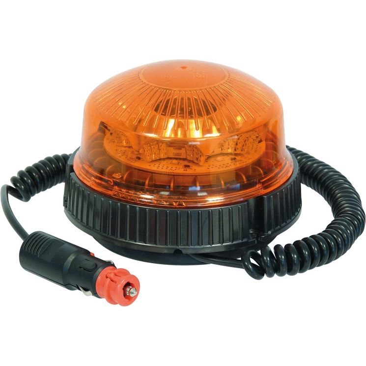Gyrophare 8 LED rotatif magnétique, de 10 à 30V, homologué R65-R10