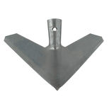 Soc triangle type BOURGAULT, 200-PWV-1808, pour déchaumeur à dent UNIVERSEL, largeur 460 mm, pièce origine