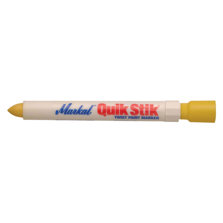 Bâton de peinture indélébile marquage longue durée 17 mm, jaune, MARKAL
