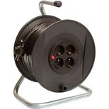 Enrouleur électrique avec tambour ABS Antichoc, câble 3G1,5mm² 50 mètres, puissance 3500W - 1000W