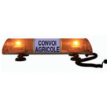 Convoi agricole lumineux LED, 12V, 2 feux tournants à LED, longueur 755 mm, fixation magnétique