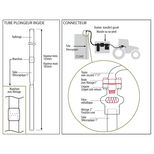 Kit d'aspiration rigide tube télescopique pour cuve 1000 ou 1500 litres, PIUSI