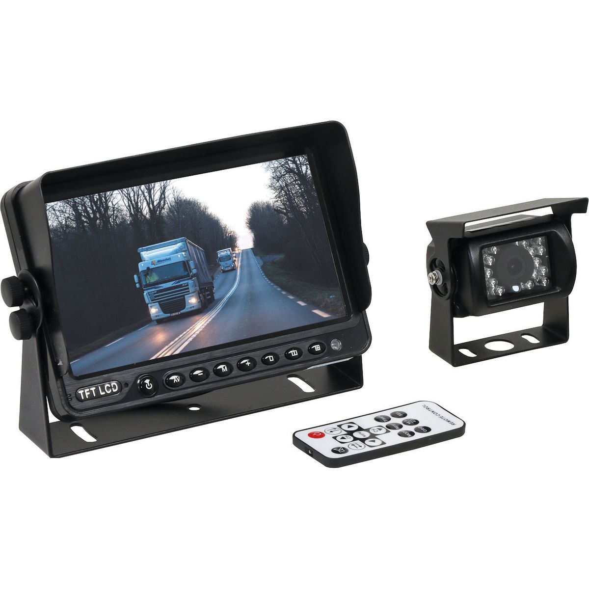 Kit caméra recul écran HD 7 12/24V bus et camion