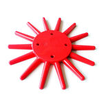 Doigts KRESS, disque Ø 250 mm, modèle rouge, rigide, avec vis, sans moyeu
