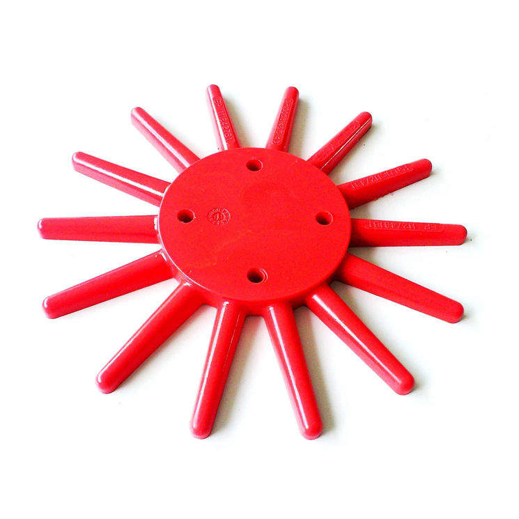 Doigts KRESS, disque Ø 250 mm, modèle rouge, rigide, avec vis, sans moyeu