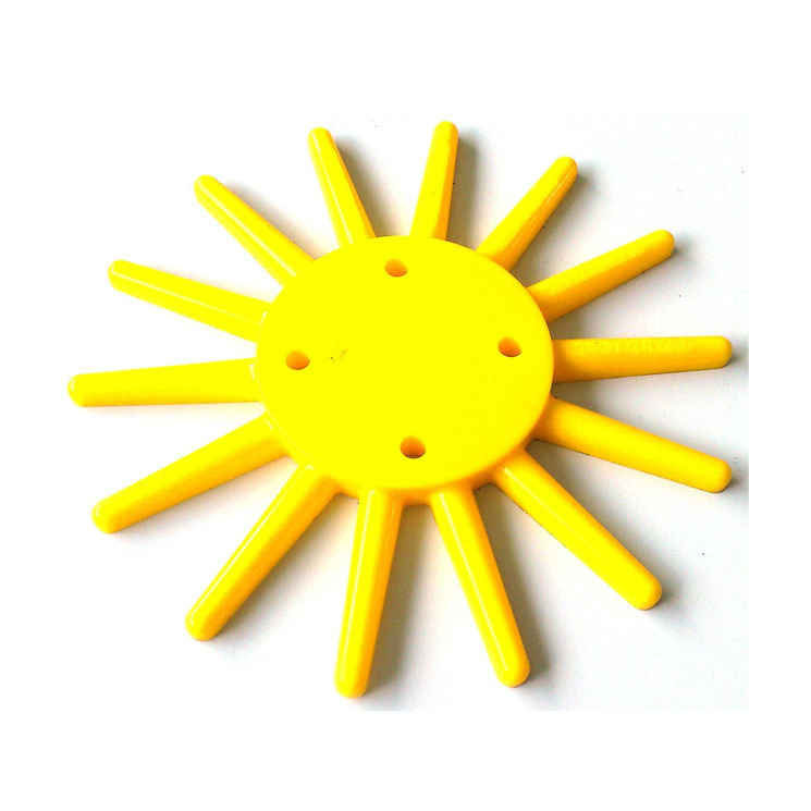 Doigts KRESS, disque Ø 250 mm, modèle jaune, médium, avec vis, sans moyeu