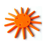 Doigts KRESS, disque Ø 250 mm, modèle orange, souple, avec vis, sans moyeu
