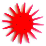 Doigts KRESS, disque Ø 370 mm, modèle rouge, rigide, avec vis, sans moyeu