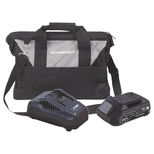 Pack batterie + chargeur + sac de rangement pour outillage électroportatif, SCHNEIDER