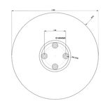 Disque lisse semeur 325x3 mm, pour GASPARDO, G16044560, pièce interchangeable