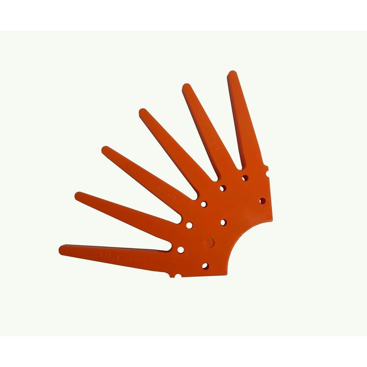 Quart étoile plastique pour doigts KRESS, MAXI, Ø 700 mm, orange, souple, avec vis et écrous, viticulture et pépinière