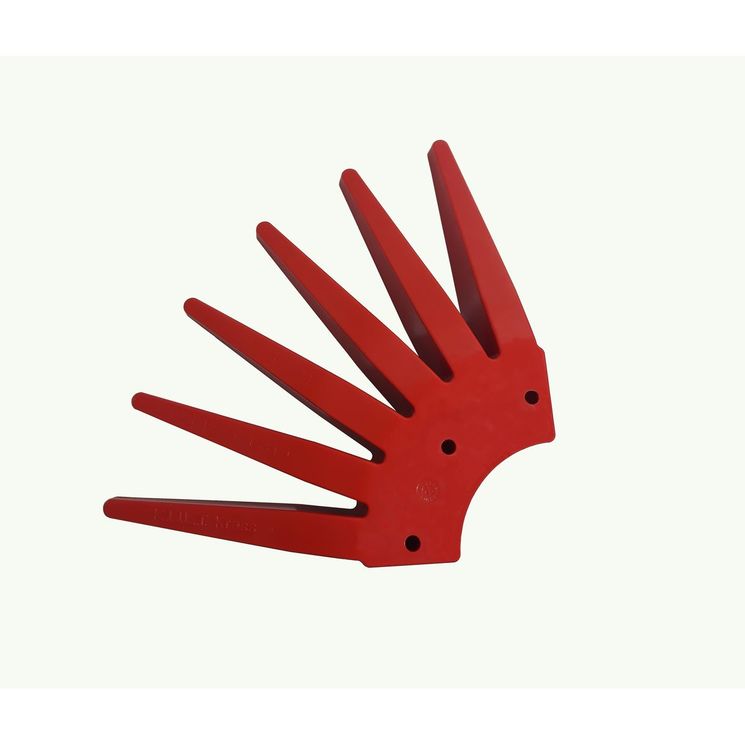Quart étoile plastique pour doigts KRESS, MAXI, Ø 700 mm, rouge, rigide, avec vis et écrous, viticulture et pépinière