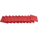 Kit 10 séparateurs plastique boîte à bec 219x129 mm, rouge, pour rayonnage, TAYG