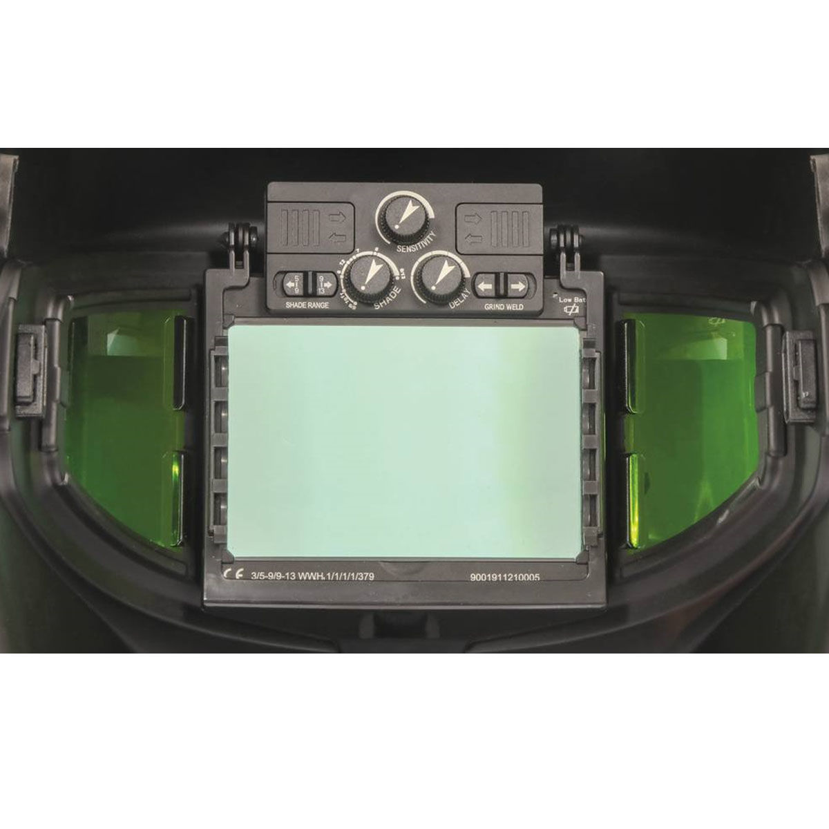 Cagoule de soudure automatique LCD rouge meulage / MIG / TIG / MMA