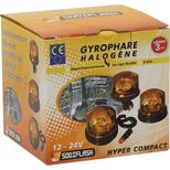 Gyrophare halogène 12/24V 23W sur tige flexible, homologué R65-R10
