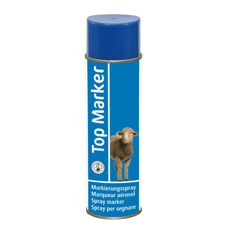 Spray de marquage TopMarker bleu pour ovins, aérosol 500 ml