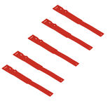 Lot de 10 bracelets rouge PVC, 20111, KERBL