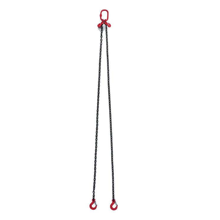 Elingue chaîne avec crochet à linguet et raccourcisseur, Ø6 mm, 2 mètres, 1,6x1,12T