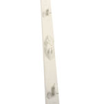 Piquet plastique blanc, 1,05 mètres avec bêche latérale simple, par lot de 5