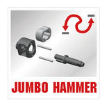 Mini clé à chocs compacte 1/2" 900Nm Jumbo Hammer M7, KING TONY
