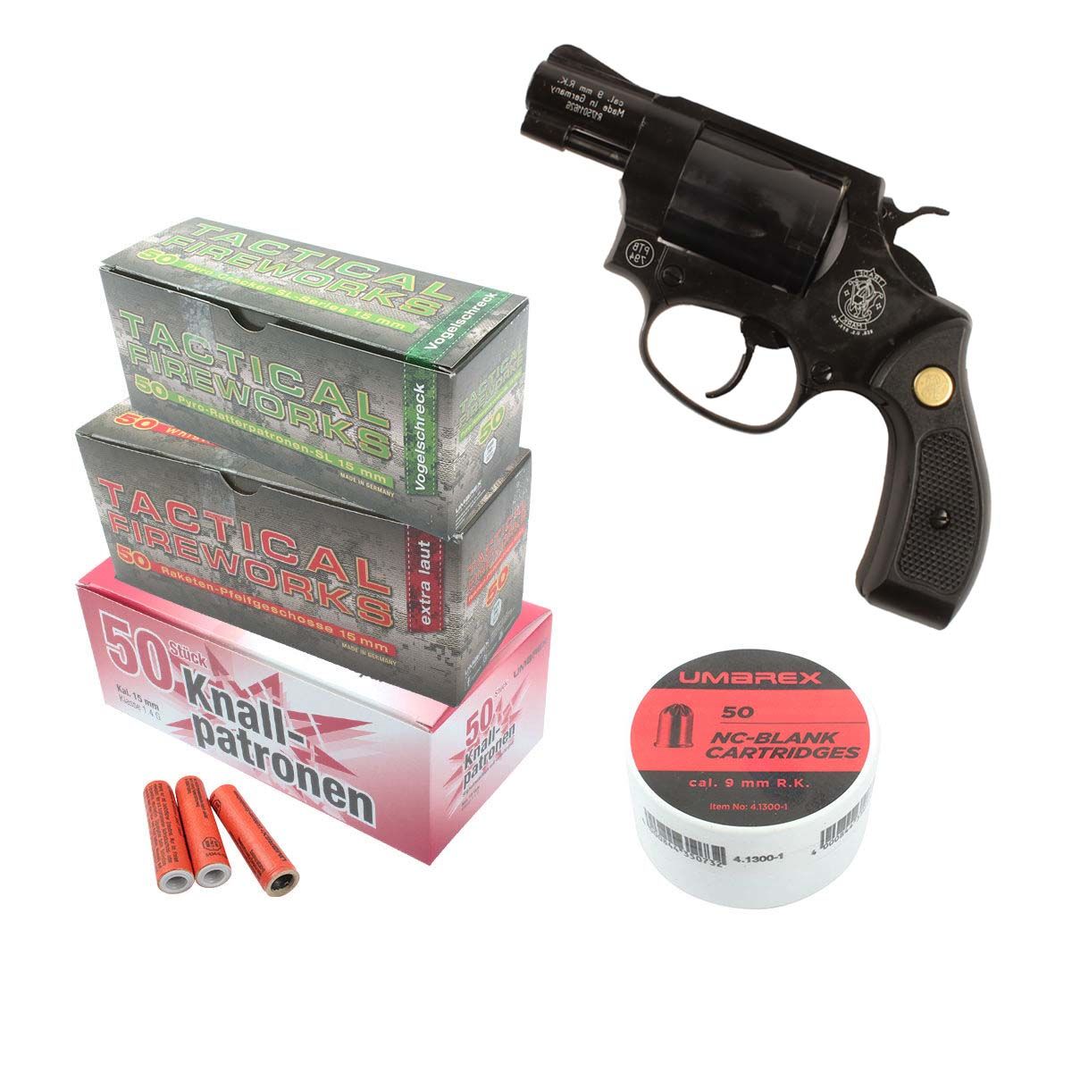 Pack pistolet effaroucheur 9mm SMITH & WESSON + munitions