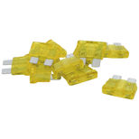 Lot de 10 fusibles enfichables standard jaune 20A
