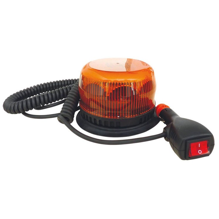 Gyrophare LED rotatif magnétique avec prise allume cigare, de 10 à 30V, homologué R65-R10, MERCURA