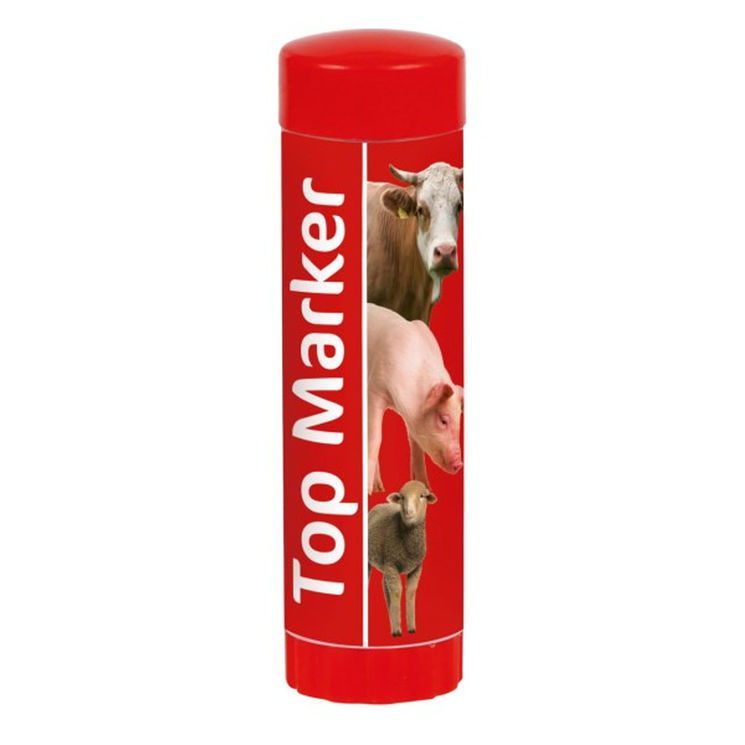 Crayon marqueur TopMarker rouge, barre rotative 60 ml