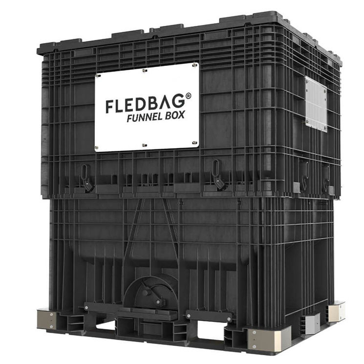 Container de stockage PEHD FUNNEL BOX, 1,60 m² - 1200 Kg, FLEDBAG
