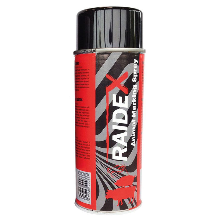 Spray de marquage rouge pour bovins, porcins et animaux à poils courts, aerosol 500 ml, RAIDEX