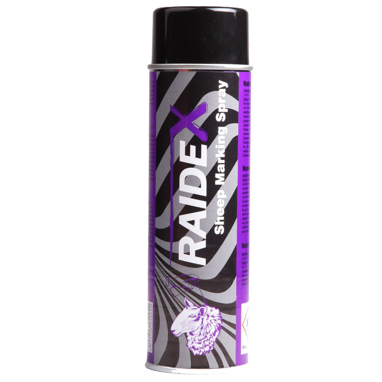 Spray de marquage violet pour ovins, aerosol 500 ml, RAIDEX