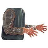 Boîte de 100 gants polyéthylène orange 90 cm, KAMER