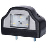 Feu éclaireur de plaque LED 12/24V, 84x26x32 mm, entraxe 46 mm